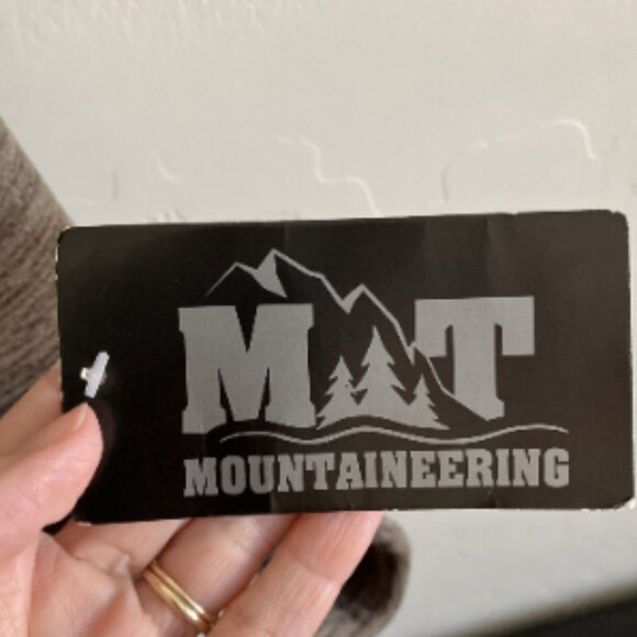 NEW MT Mountaineering Jacket Mens L Brown Fleece Full Zip Pockets Outdoor Hiking - Picture 5 of 12